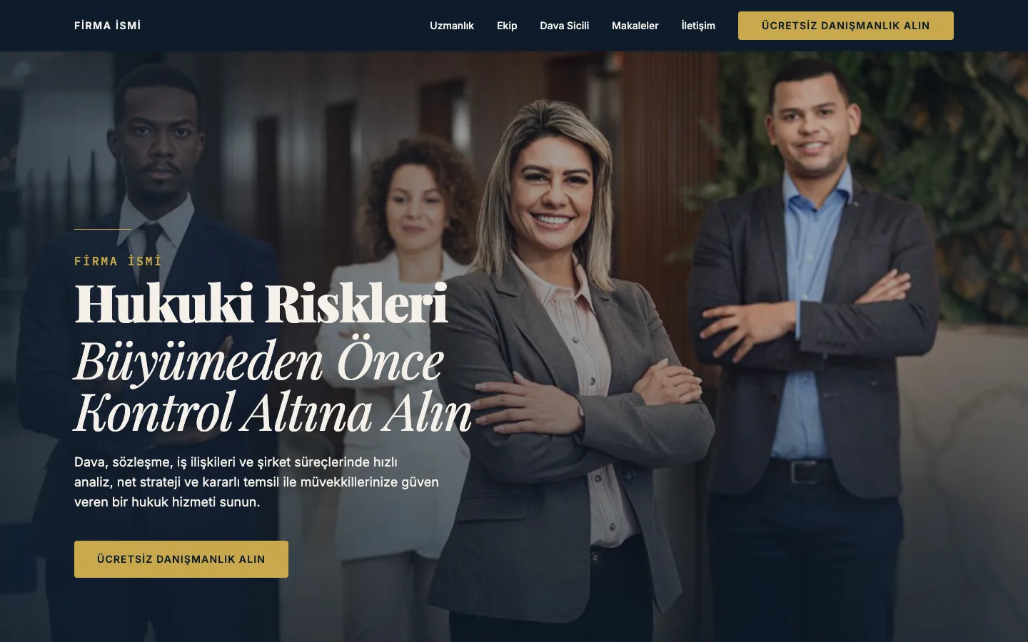 Law Firm website example screenshot