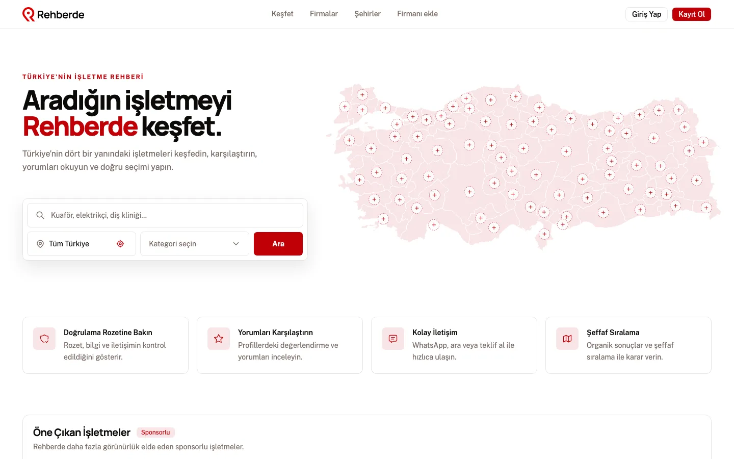 Rehberde: Nationwide Local Business Directory Platform