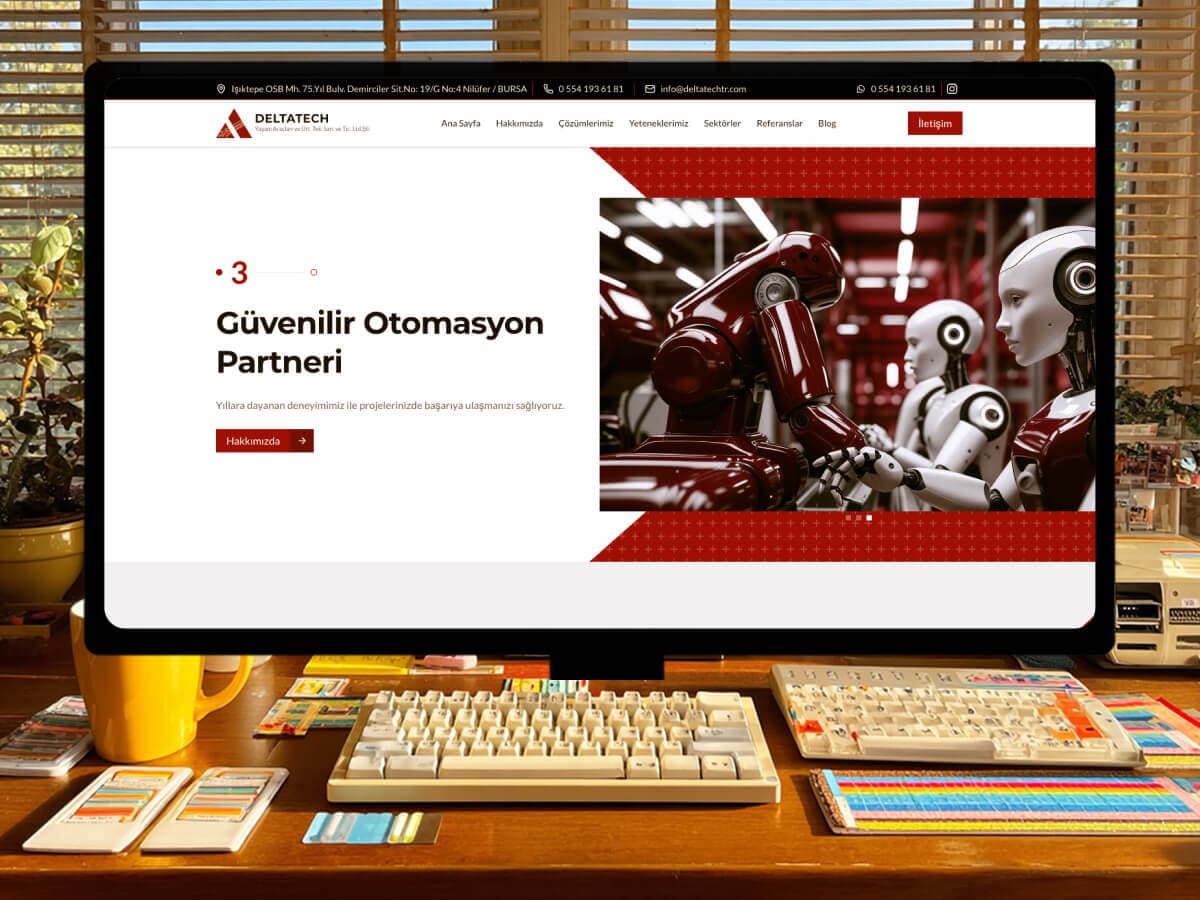 Deltatech website design preview