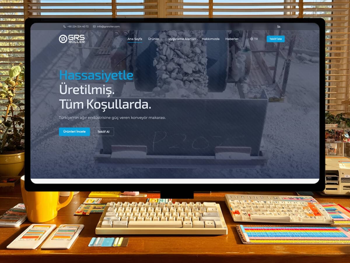 GRS Roller website design preview