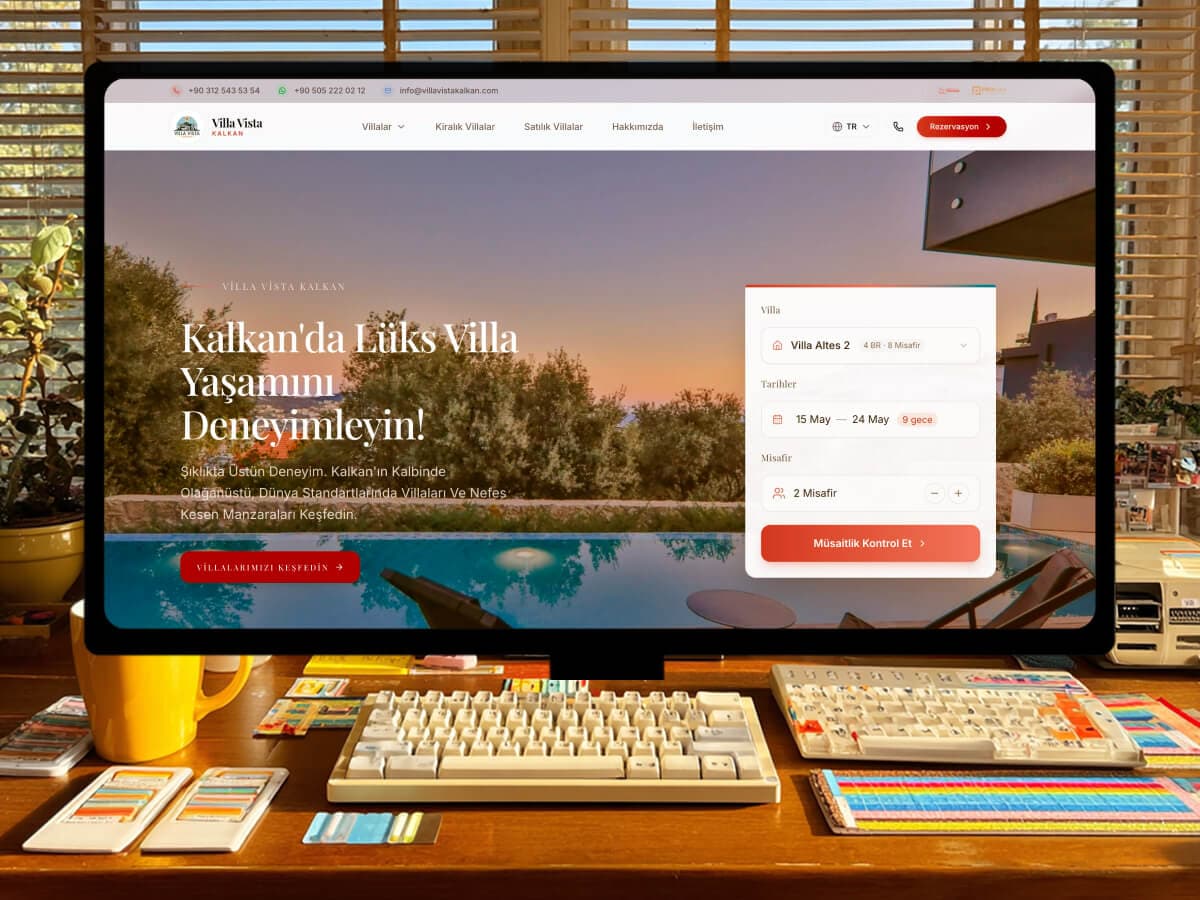 Villa Vista Kalkan: Villa Rental and Reservation Website